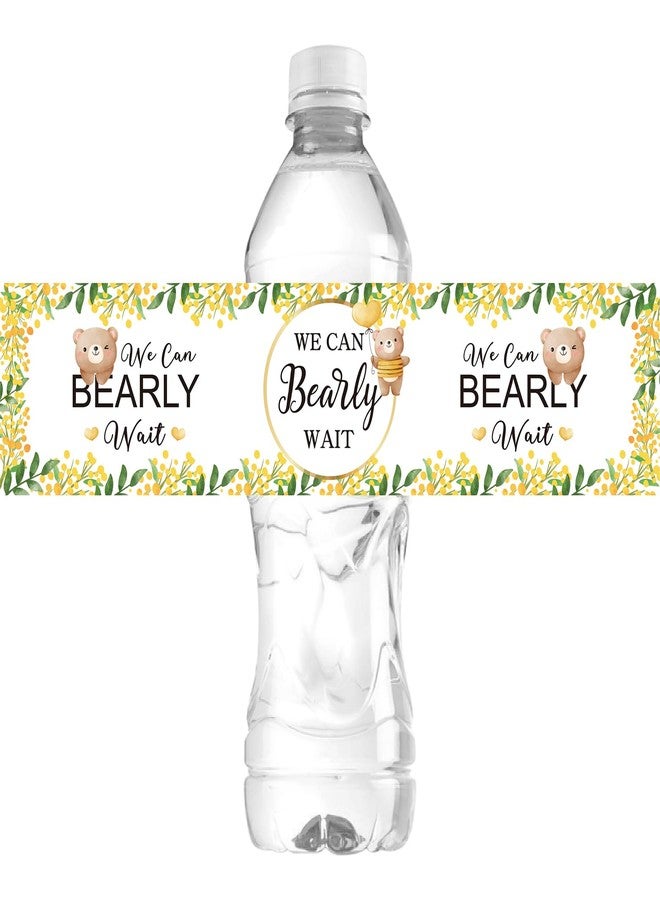 WIDEIDEAL 33Pcs We Can Bearly Wait Water Bottle Labels, Baby Shower Water Bottle Stickers, Boy or Girl Gender Reveal Baby Bear Party Decorations Supplies - Image 1